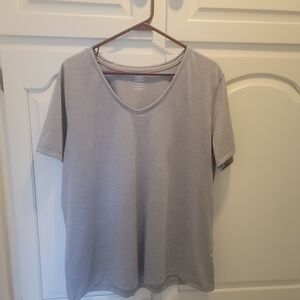 Athletic Works Heather Gray V-Neck Tee